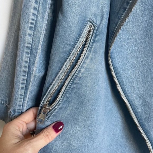 Soia & Kyo Stefie Denim Coat Size Small - Picture 6 of 10